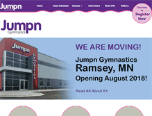 Tablet Screenshot of jumpngymnastics.com